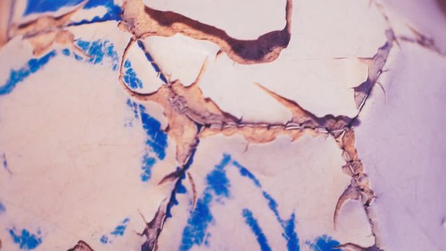 surface of an old torn leather sports ball.Closeup.abstract background.