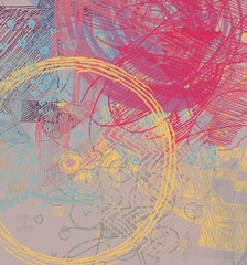 Abstract painting on canvas. Hand made art. Colorful texture. Modern artwork. Strokes of fat paint. Brushstrokes. Contemporary art. Artistic background image.