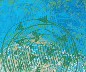 Abstract painting on canvas. Hand made art. Colorful texture. Modern artwork. Strokes of fat paint. Brushstrokes. Contemporary art. Artistic background image.