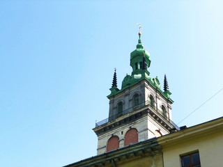Fototapeta na wymiar facade of the church