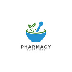 pharmacy logo design template and symbol