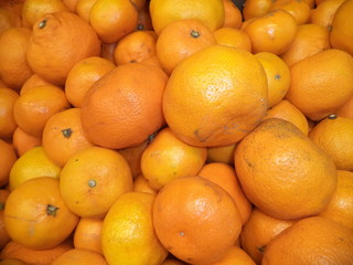 ripe juicy tangerines