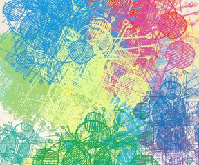 Abstract painting on canvas. Hand made art. Colorful texture. Modern artwork. Strokes of fat paint. Brushstrokes. Contemporary art. Artistic background image.