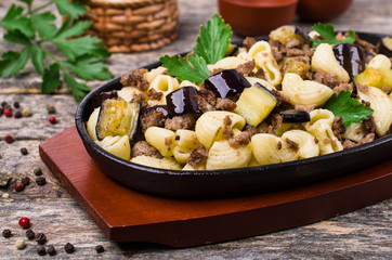 Pasta with minced meat