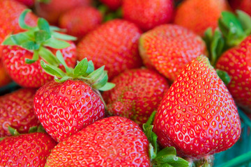 Bunch of Fresh Strawberries