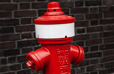 Roter Überflurhydrant