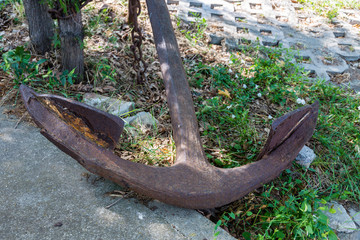 Old rusty anchor