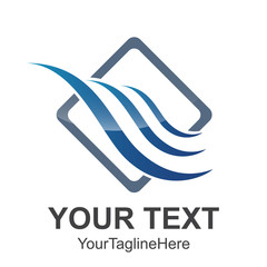 Creative abstract diamond square vector logo design template element. Abstract logo design shape vector