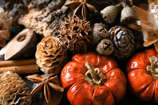 Pumpkin decoration that images Halloween