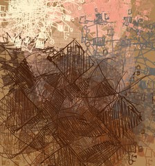 Abstract painting on canvas. Hand made art. Colorful texture. Modern artwork. Strokes of fat paint. Brushstrokes. Contemporary art. Artistic background image.