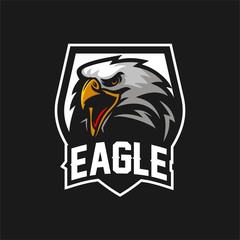 eagle/falcon bird esport gaming mascot logo template