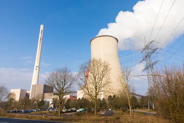 mine with cooling tower in ibbenburen
