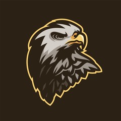 eagle/falcon bird esport gaming mascot logo template