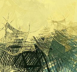 Abstract painting on canvas. Hand made art. Colorful texture. Modern artwork. Strokes of fat paint. Brushstrokes. Contemporary art. Artistic background image.