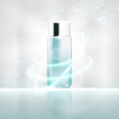 Skin toner ads template. Graphic concept for your design.