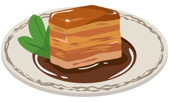 豚の角煮 ラフテー のイメージイラスト Stock ベクター Adobe Stock