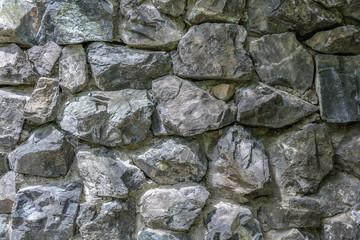 part of wall from rocks. background