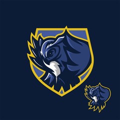 owl bird esport gaming mascot logo template © Oka