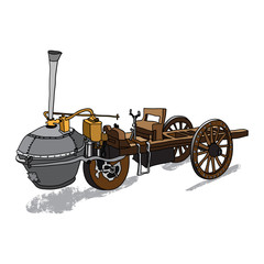 Steam_vechicle_colored_doodle