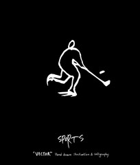 스포츠 포스터 / 손으로 그린 스포츠 그림