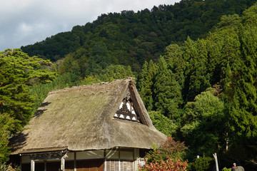 Naklejka na ściany i meble Japanese world heritage, Shirakawago, Gifu. 日本の世界遺産　白川郷岐阜 