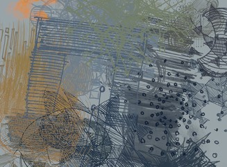 Abstract painting on canvas. Hand made art. Colorful texture. Modern artwork. Strokes of fat paint. Brushstrokes. Contemporary art. Artistic background image.