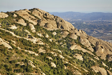 Montserrat mountain near Barcelona. Spain