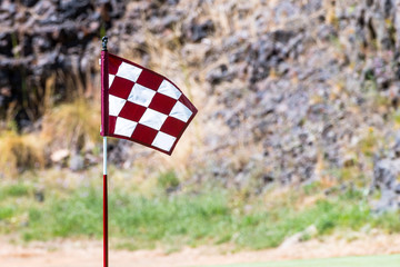 Checkerboard Golf Flag