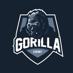 kingkong/gorilla/ape esport gaming mascot logo template © Oka