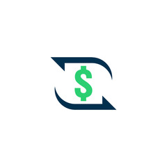 money transfer Icon. Chargeback contour sign. quick fund cash back symbol. Currency exchange refinance. Return on investment. Refund stock market business. Vector line illustration.