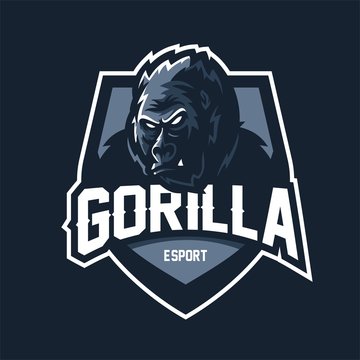 Kingkong/gorilla/ape Esport Gaming Mascot Logo Template