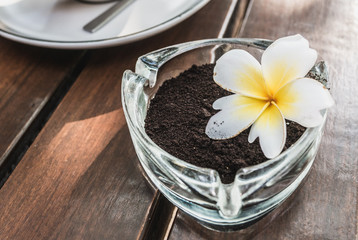 Coffee residue is also useful to help absorb the smell of cigarettes as well.