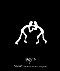 스포츠 포스터 / 손으로 그린 스포츠 그림