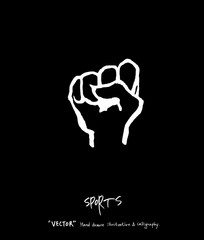 스포츠 포스터 / 손으로 그린 스포츠 그림