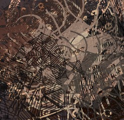 Abstract painting on canvas. Hand made art. Colorful texture. Modern artwork. Strokes of fat paint. Brushstrokes. Contemporary art. Artistic background image.