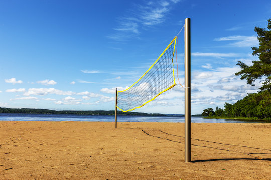 Beachball am Strand
