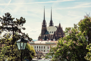 Fototapeta premium Cathedral of St. Peter and Paul in Brno, Czech
