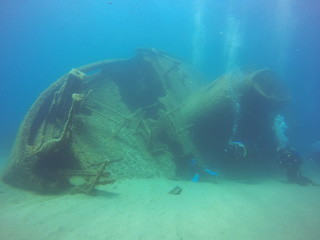 Fototapeta premium Wrack Elviscott in Pomonte