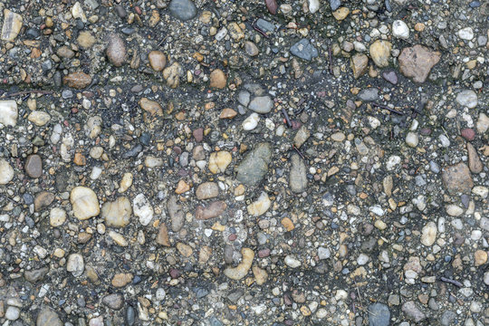 Pebble stone cement natural adged texture background