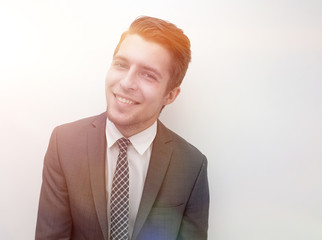 closeup.serious businessman.