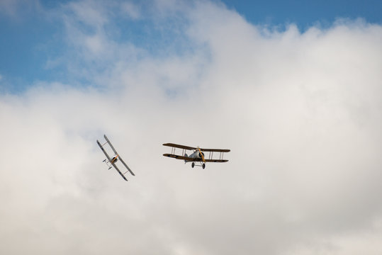 WWI Fighters In A Dogfight