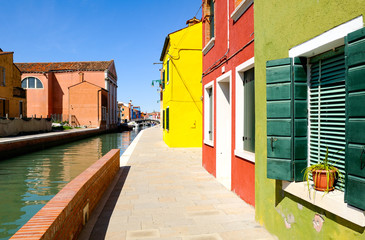 The colors of the Burano islnd
