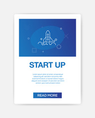 START UP ICON INFOGRAPHIC