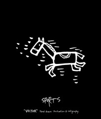 스포츠 포스터 / 손으로 그린 스포츠 그림