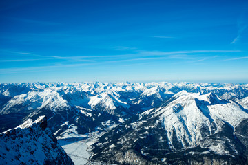 Alpine winter panorama