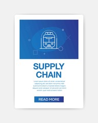 SUPPLY CHAIN ICON INFOGRAPHIC