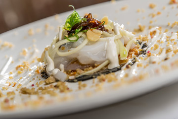 Ensalada templada de chipirones con cuscús