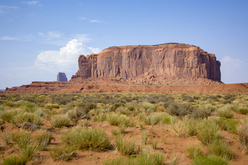 Fototapeta na wymiar giant rock in Monument Valley
