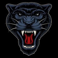 Obraz premium Vector illustration of panther.