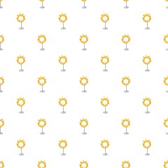 Burning hoop pattern seamless repeat in cartoon style vector illustration